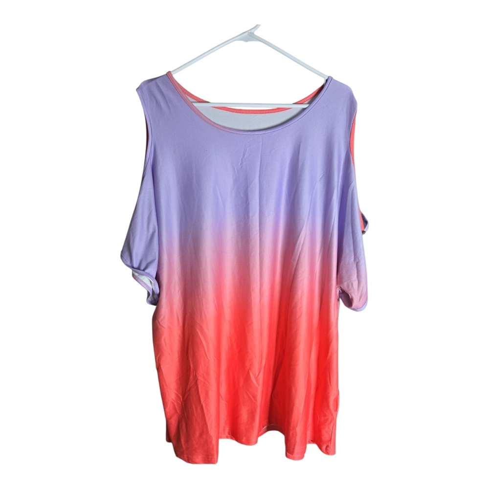 Skue Curve Gradient Purple and Red Women's Top